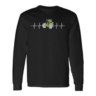 Herzschlag Traktor Bauer Ekg Puls Trecker Landwirt Geschenk Langarmshirts - Geschenkecke