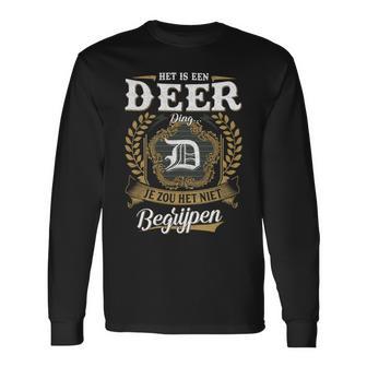 Het Is Een Deer Ding Je Zou Het Niet Begrijpen Deer Naam Langarmshirts - Seseable