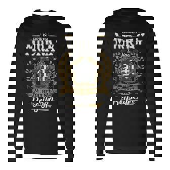 Het Is Een Murray Ding Je Zou Het Niet Begrijpen Murray Naam Langarmshirts - Seseable