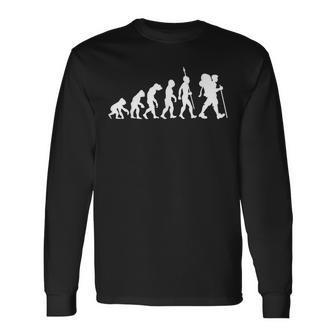 Hiking Hiking Trekking Mountain Evolution Langarmshirts - Geschenkecke