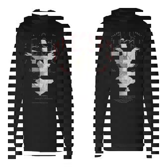 Hip Hop Urban Y2k Retro Vintage Edgy Back Print Streetwear Long Sleeve T-Shirt - Seseable