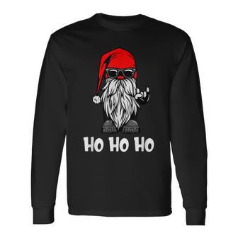 Ho Ho Ho Xmas Christmas Cool Santa Costume Langarmshirts - Geschenkecke