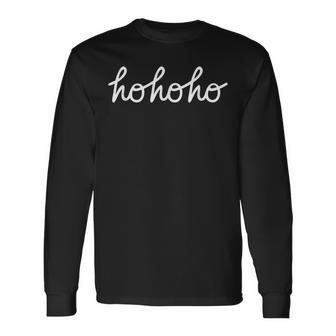 Hohoho Weihnachten Handwriting Langarmshirts - Geschenkecke