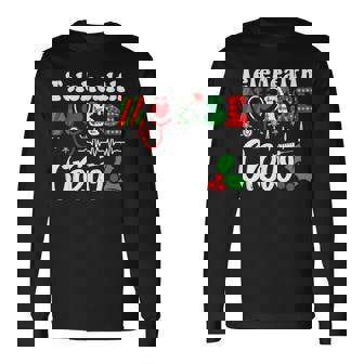 Holiday Xmas Telehealth Nurse Crew Christmas Squad Nursing Long Sleeve T-Shirt - Monsterry