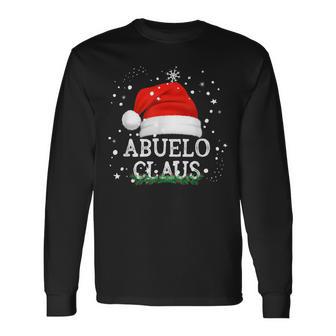 Hombre Abuelo Claus Pijama Familia Divertido Regalo Navidad Abuelos Camiseta de manga larga - Regaloses