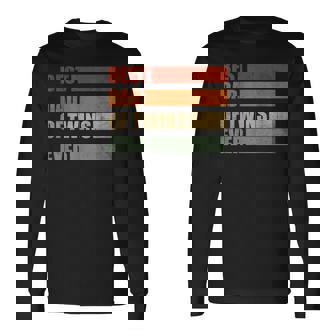 Hombre Padre De Gemelos Retro Papá Gemelo Papá De Mellizos Camiseta de manga larga - Regaloses