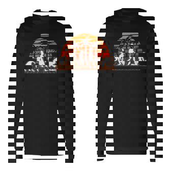 Hombre Tiler Evolución Retro Evolution Mosaicer Camiseta de manga larga - Regaloses