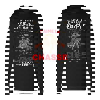 Homme J'aime La Chasse Pour Chasseur Passion De La Chasse T-shirt à manches longues - Cadeauxyz