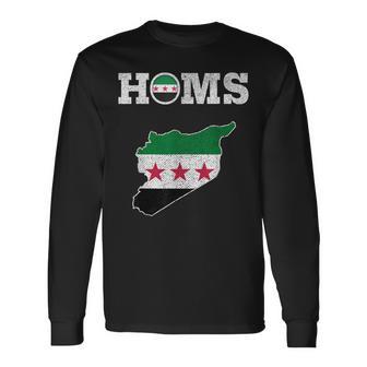 Homs Syria Free Syria Flag Syrian Langarmshirts - Geschenkecke