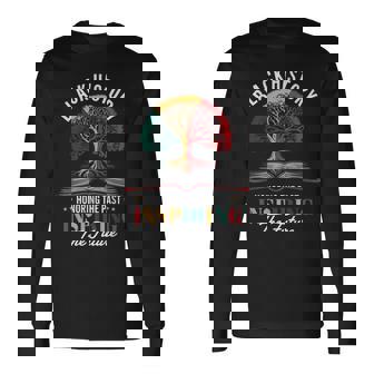 Honoring The Past Inspiring The Future Black History Month Long Sleeve T-Shirt - Seseable