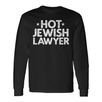 Hot Jewish Lawyer Vintage Long Sleeve T-Shirt | Seseable UK