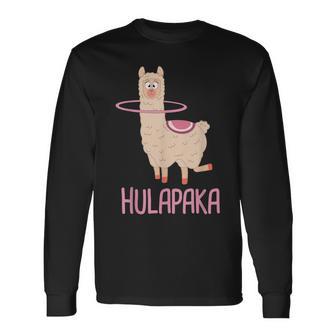 Hulapaka Alpaca Lama Hula Hooping Hoops Hoop Dance Hullern Langarmshirts - Geschenkecke