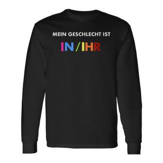 Humorous Statement My Gender Is InIhr Langarmshirts - Geschenkecke