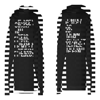 Ice Hockey Dad The Wallet Long Sleeve T-Shirt - Thegiftio UK