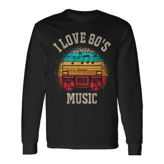 Ich Liebe 80Er Jahre Musik Langarmshirts - Geschenkecke