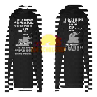 Ich Schnarche Nicht Ich Schnurre Cat Pyjamas Sleep Langarmshirts - Geschenkecke