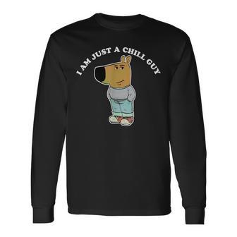 I'm Just A Chill Guy Meme Langarmshirts - Geschenkecke