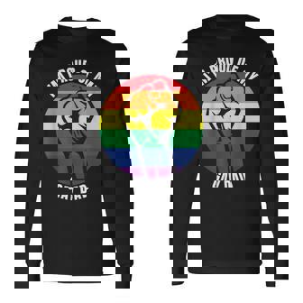 I'm Proud Of My Gay Dad Gay Papa Queer Daddy Pride Long Sleeve T-Shirt - Monsterry