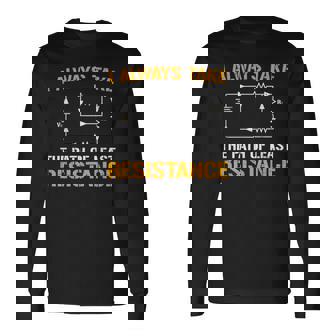 Ingeniero Eléctrico Resistencia Para Un Electricista Camiseta de manga larga - Regaloses
