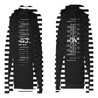 Isla Minimalista España Modern Ibiza Camiseta de manga larga - Regaloses