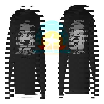 Islas Mentawai Surf Playa Retro Surfacaciones Deerano Sin Mangas Camiseta de manga larga - Regaloses