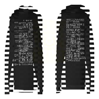 It's A Hayes Thing Hayes Name Long Sleeve T-Shirt | Mazezy