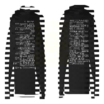It's A Marks Thing Marks Name Long Sleeve T-Shirt | Mazezy