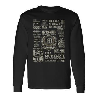It's A Mckenzie Thing Mckenzie Name Long Sleeve T-Shirt | Mazezy