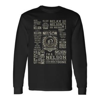 It's A Nelson Thing Nelson Name Long Sleeve T-Shirt | Mazezy