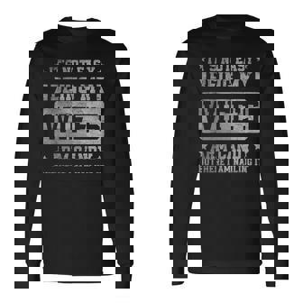 It's Not Easy Being My Wife's Arm Candy Retro Husband Long Sleeve T-Shirt | Mazezy