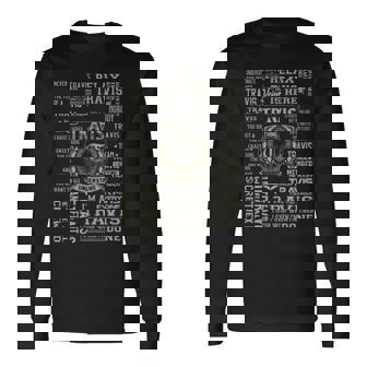 It's A Travis Thing Travis Name Long Sleeve T-Shirt | Mazezy
