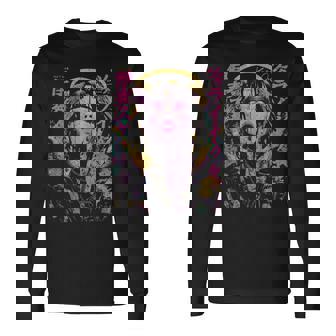 Japanese Streetwear Cyberpunk Angel Y2k Techwear Manga Anime Long Sleeve T-Shirt - Thegiftio