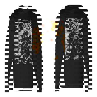 Japanese Streetwear Cyberpunk Y2k Techwear Retro Manga Anime Long Sleeve T-Shirt - Seseable