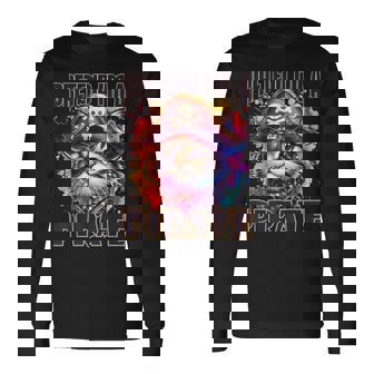 Joli Motif De Chat Pirate Pour Les Amoureux Des Chats Et Les Propriétaires D'animaux T-shirt à manches longues - Cadeauxyz