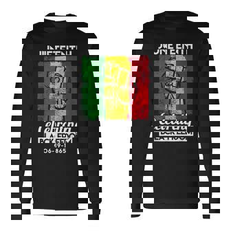 Juneteenth Celebrating Freedom 06-19-1865 Long Sleeve T-Shirt - Monsterry