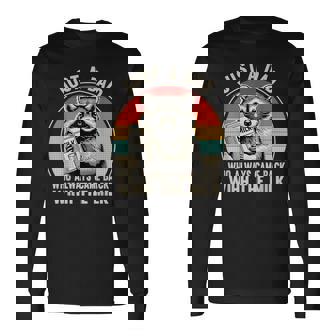 Just A Dad Who Always Came Back With The Milk Fathers Day Long Sleeve T-Shirt | Mazezy