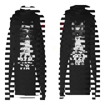 Katzen Papa Katze Langarmshirts - Geschenkecke