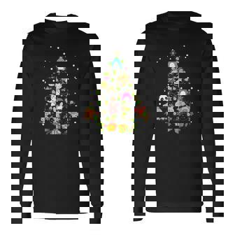 Kawaii Anime Christmas Tree Decor Winter Japanese Ornament Long Sleeve T-Shirt - Monsterry