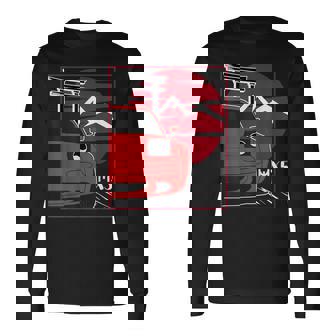 Kawaii Mx-5 Naoiture De Sport Japonaise 90S Rouge T-shirt à manches longues - Cadeauxyz