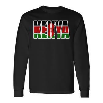 Kenya Africa Kenyan Apparel Kenya Safari Nairobi Long Sleeve T-Shirt - Monsterry
