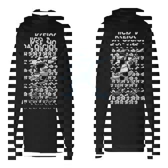 I Kicked 100 Days Of School Soccer 100Th Day Of School Boys Long Sleeve T-Shirt - Thegiftio