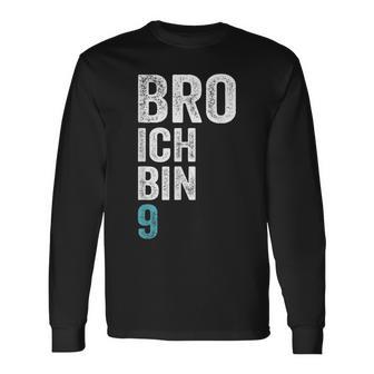 Kinder Bro Ich Bin 9 Jahre Alt Birthday 9Th Birthday Langarmshirts - Geschenkecke