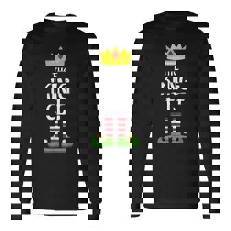 King Elf Family Matching Group Christmas Dad Long Sleeve T-Shirt - Thegiftio