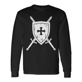 Knight Costume Knight Costume Shield Sword Langarmshirts - Geschenkecke