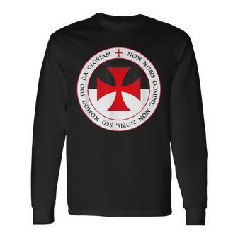 Knights Templar Cross And Seal Knight Langarmshirts - Geschenkecke