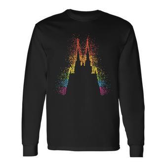 Kölner Dom Regenbogen Regenbogenfahne Pride Lgbtq Lesbisch Langarmshirts - Geschenkecke