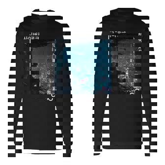 Korean Cyberpunk Seoul Streetwear Kpop Aesthetic Long Sleeve T-Shirt - Thegiftio UK