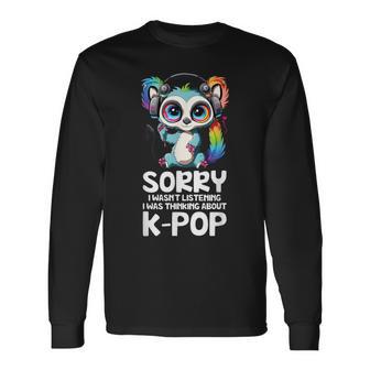 Kpop Items Bias Lemur Korean Pop Tie Dye Fan Merchandise Langarmshirts - Geschenkecke