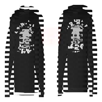 Lard Have Mercy Pig Keto Long Sleeve T-Shirt - Monsterry