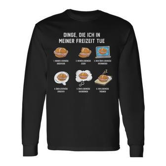 Leberkäse In Der Freizeit Meat Cheese Liver Cheese S Langarmshirts - Geschenkecke